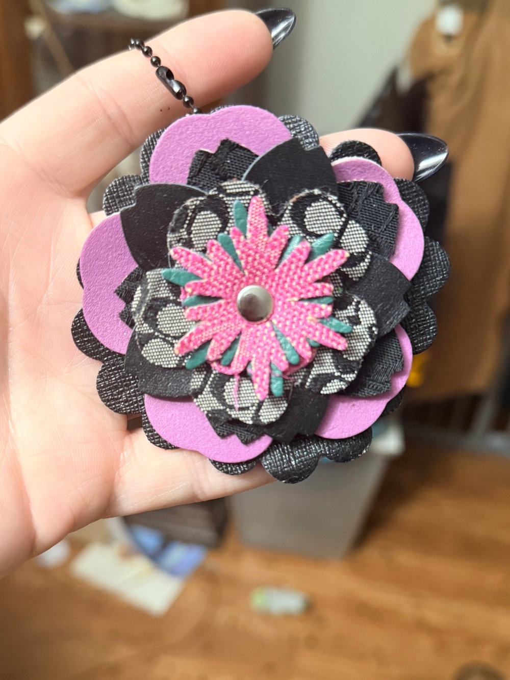 Handmade Floral Bag Charm